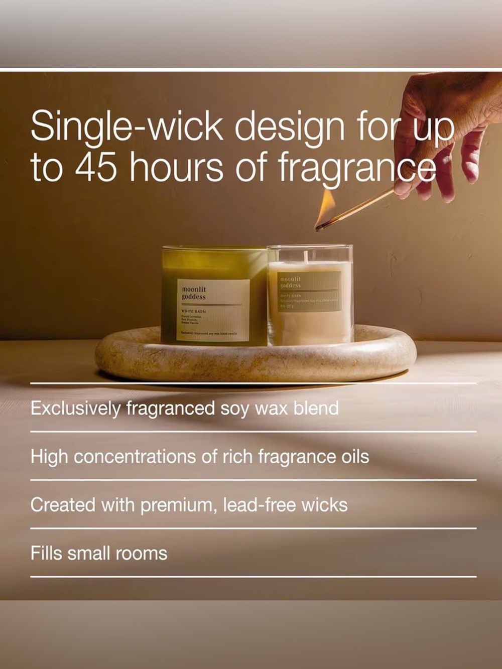 Bath & Body Works Single Wick Candle - Moonlit Goddess - Picture 4 of 5